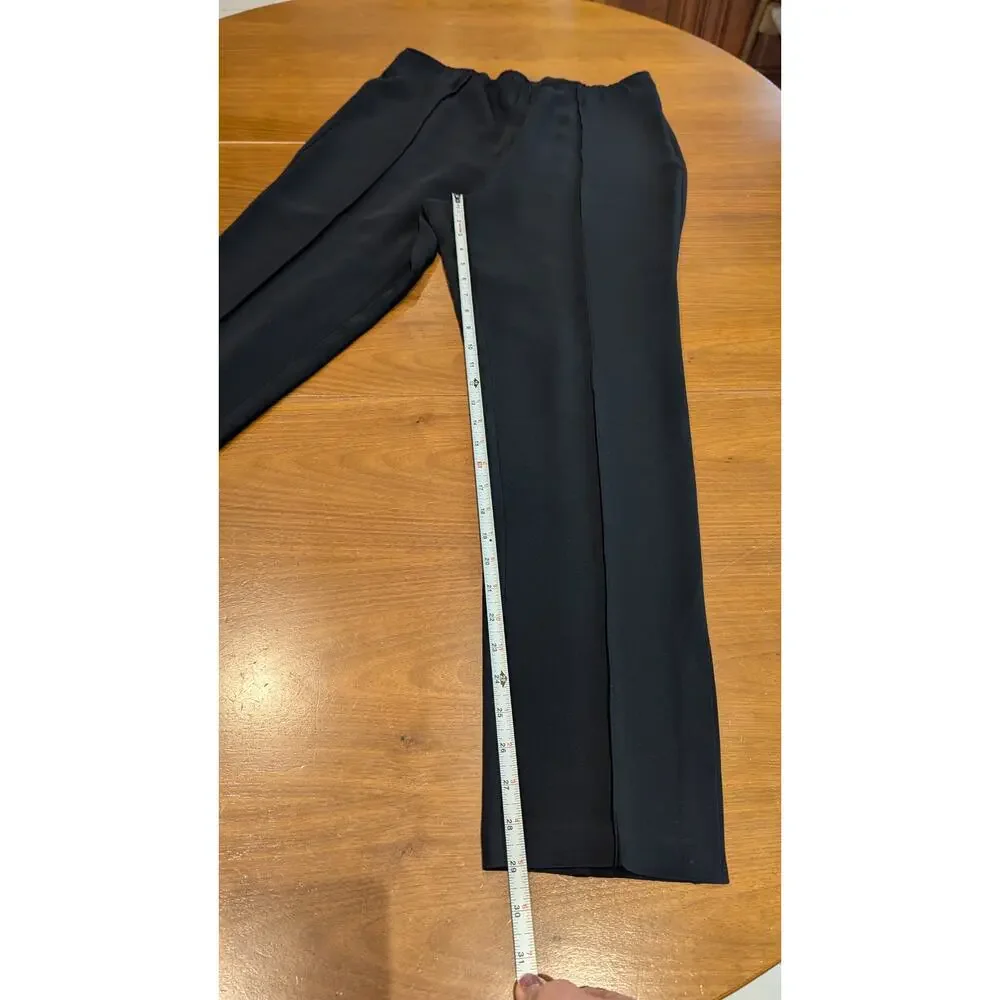 Cinq à Sept Brianne Tailored Pants Womens 14 Black High-rise Slim Fit Ankle